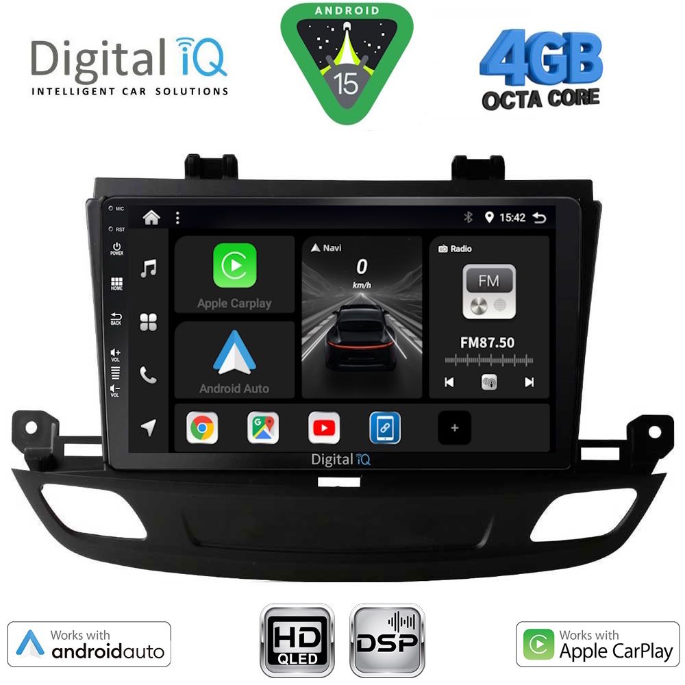 DIGITAL IQ BXF 16493_CPAA (9inc) MULTIMEDIA TABLET for OPEL INSIGNIA mod. 2018-2024