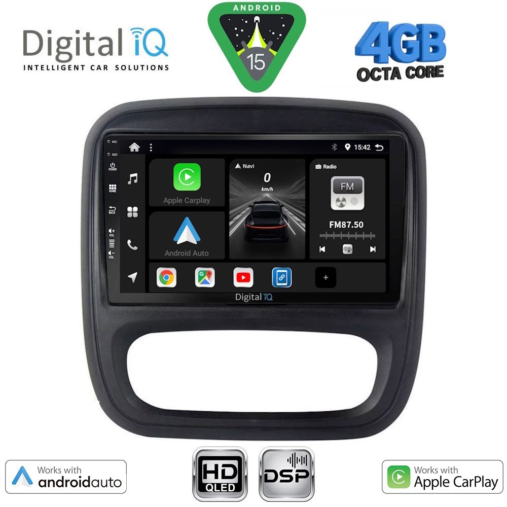 DIGITAL IQ BXF 16499_CPAA (9inc) MULTIMEDIA TABLET for OPEL VIVARO – RENAULT TRAFIC – FIAT TALENDO – NISSAN NV 300 mod. 2014-2019