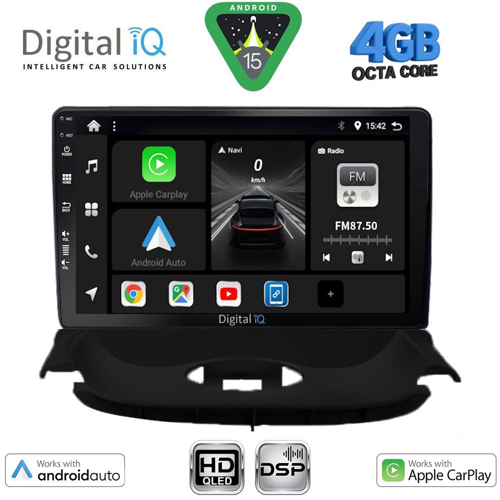 DIGITAL IQ BXF 16505_CPAA (9inc) MULTIMEDIA TABLET for PEUGEOT 206 mod. 1998-2006