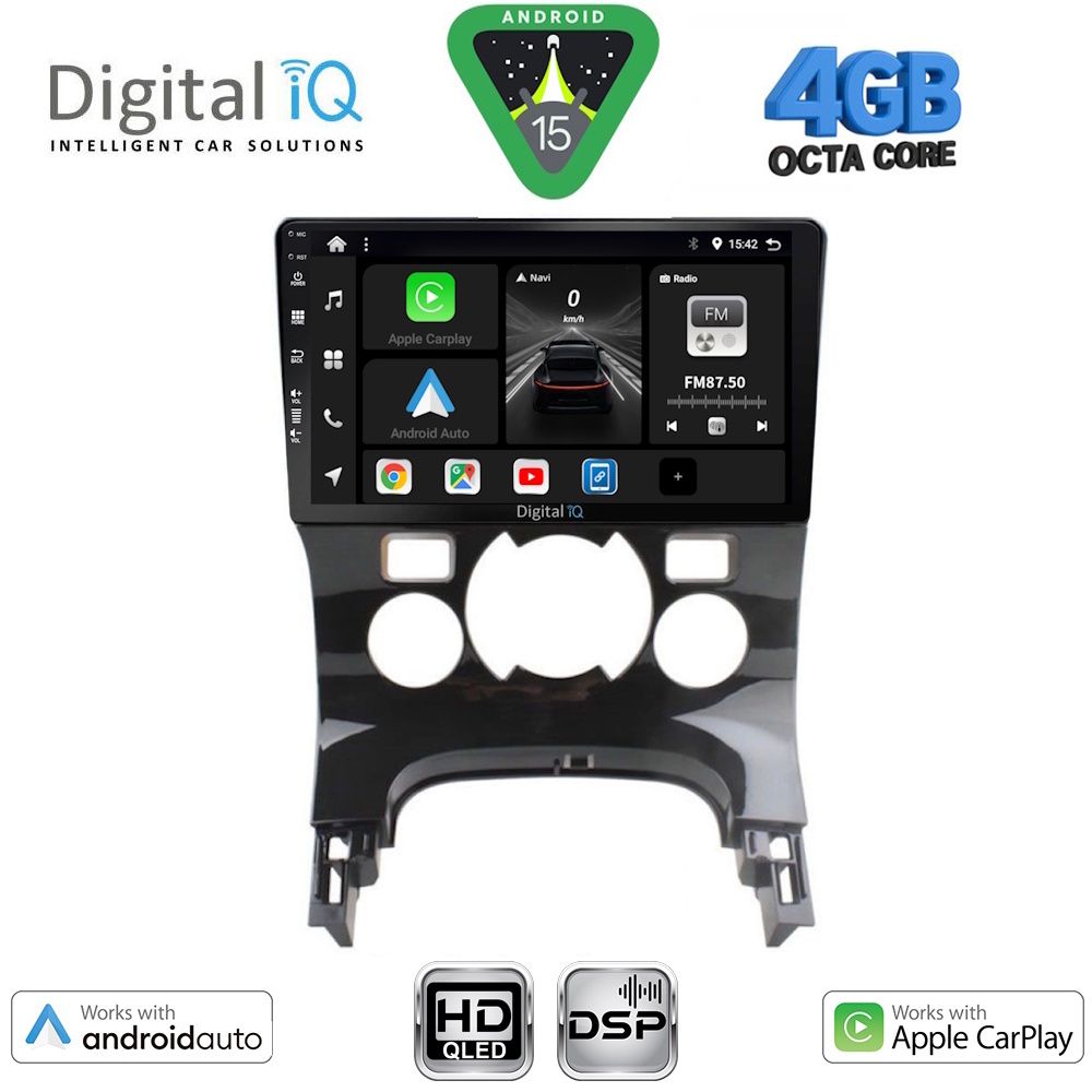 DIGITAL IQ BXF 16515CL_CPAA (9inc) MULTIMEDIA TABLET for PEUGEOT 3008 mod. 2008-2016 με CLIMA