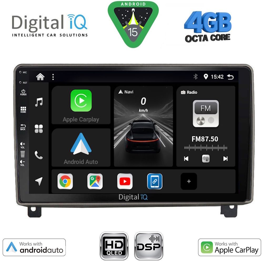 DIGITAL IQ BXF 16517_CPAA (9inc) MULTIMEDIA TABLET for PEUGEOT 407 mod. 2004-2011