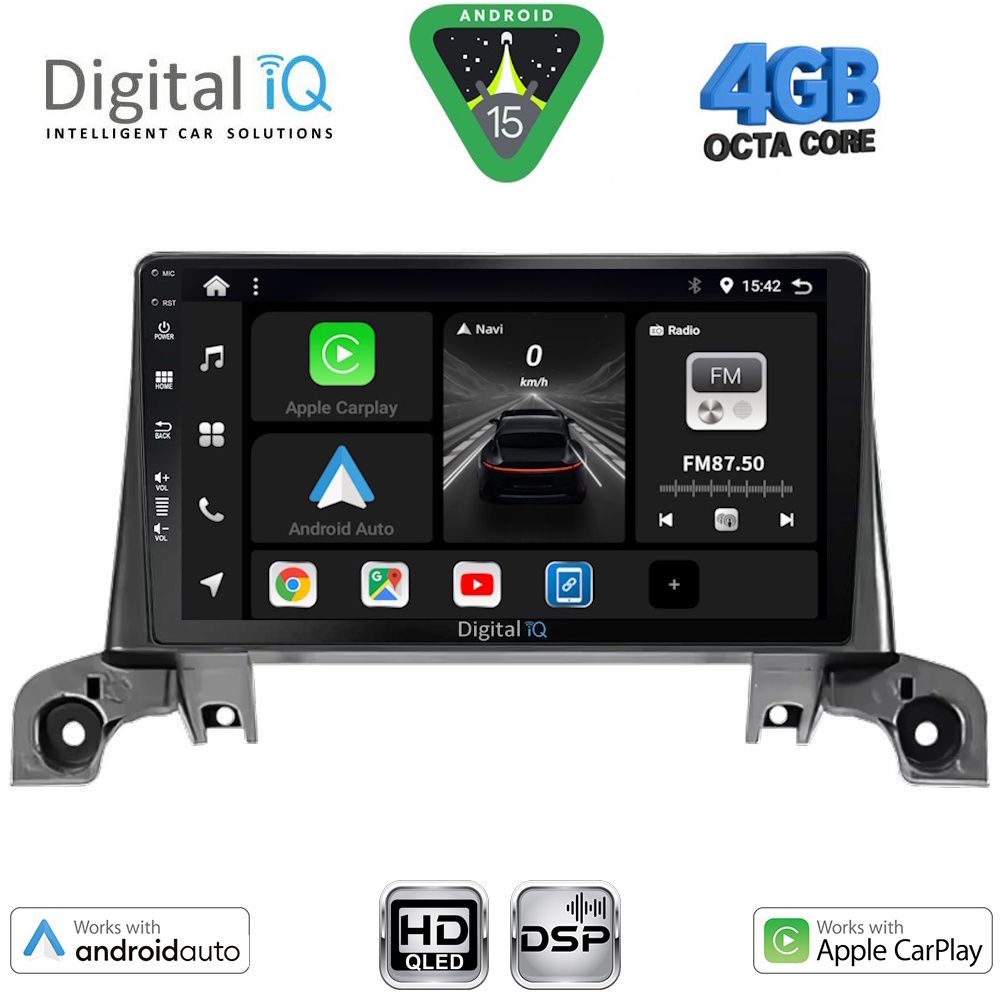 DIGITAL IQ BXF 16519_CPAA (9inc) MULTIMEDIA TABLET for PEUGEOT 3008 - 5008 mod. 2016-2024