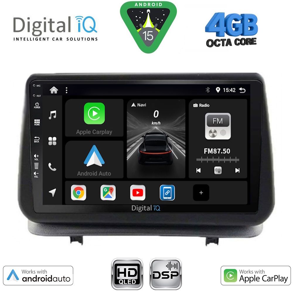 DIGITAL IQ BXF 16543_CPAA (9inc) MULTIMEDIA TABLET for RENAULT CLIO mod. 2005-2011