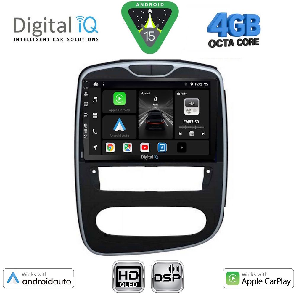 DIGITAL IQ BXF 16545_CPAA (10inc) MULTIMEDIA TABLET for RENAULT CLIO mod. 2016-2019