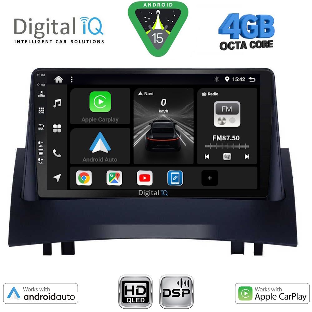 DIGITAL IQ BXF 16555_CPAA (9inc) MULTIMEDIA TABLET for RENAULT MEGANE 2 mod. 2002-2008