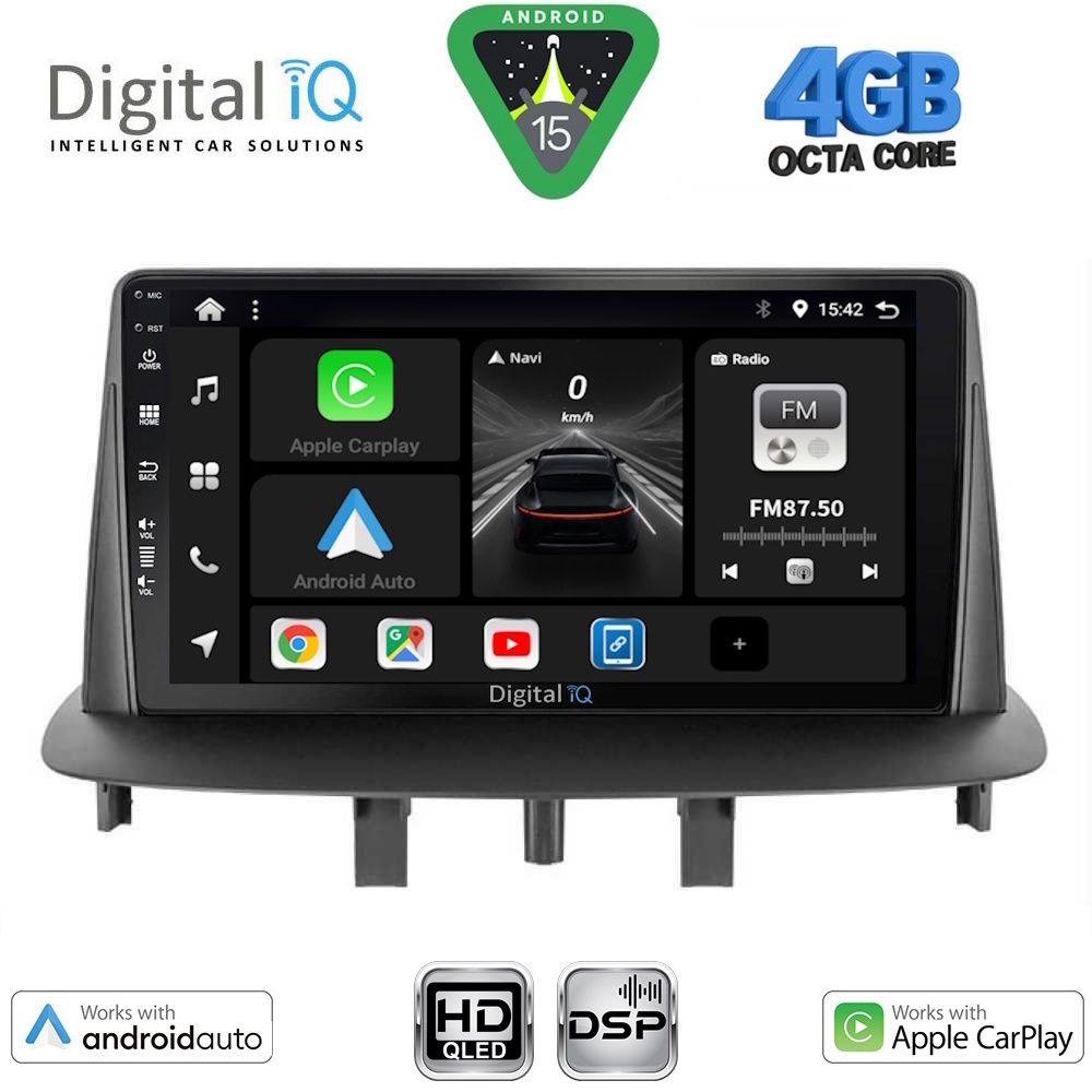 DIGITAL IQ BXF 16556_CPAA (9inc) MULTIMEDIA TABLET for RENAULT MEGANE 3 mod. 2009-2016