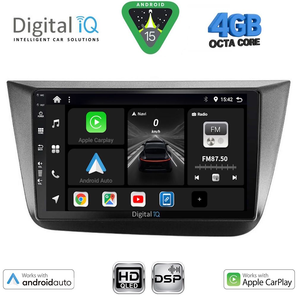 DIGITAL IQ BXF 16570_CPAA (9inc) MULTIMEDIA TABLET for SEAT ALTEA mod. 2004-2015