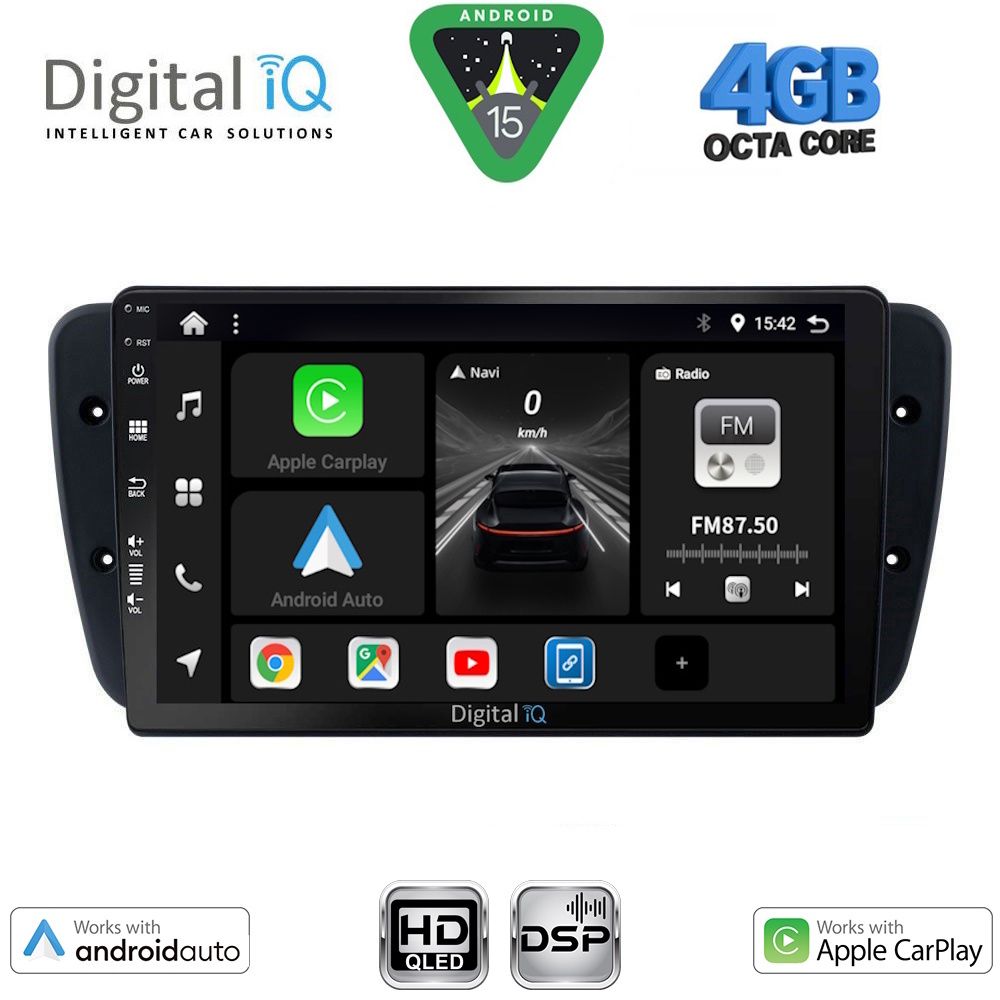 DIGITAL IQ BXF 16571_CPAA (9inc) MULTIMEDIA TABLET for SEAT IBIZA mod. 2008-2015