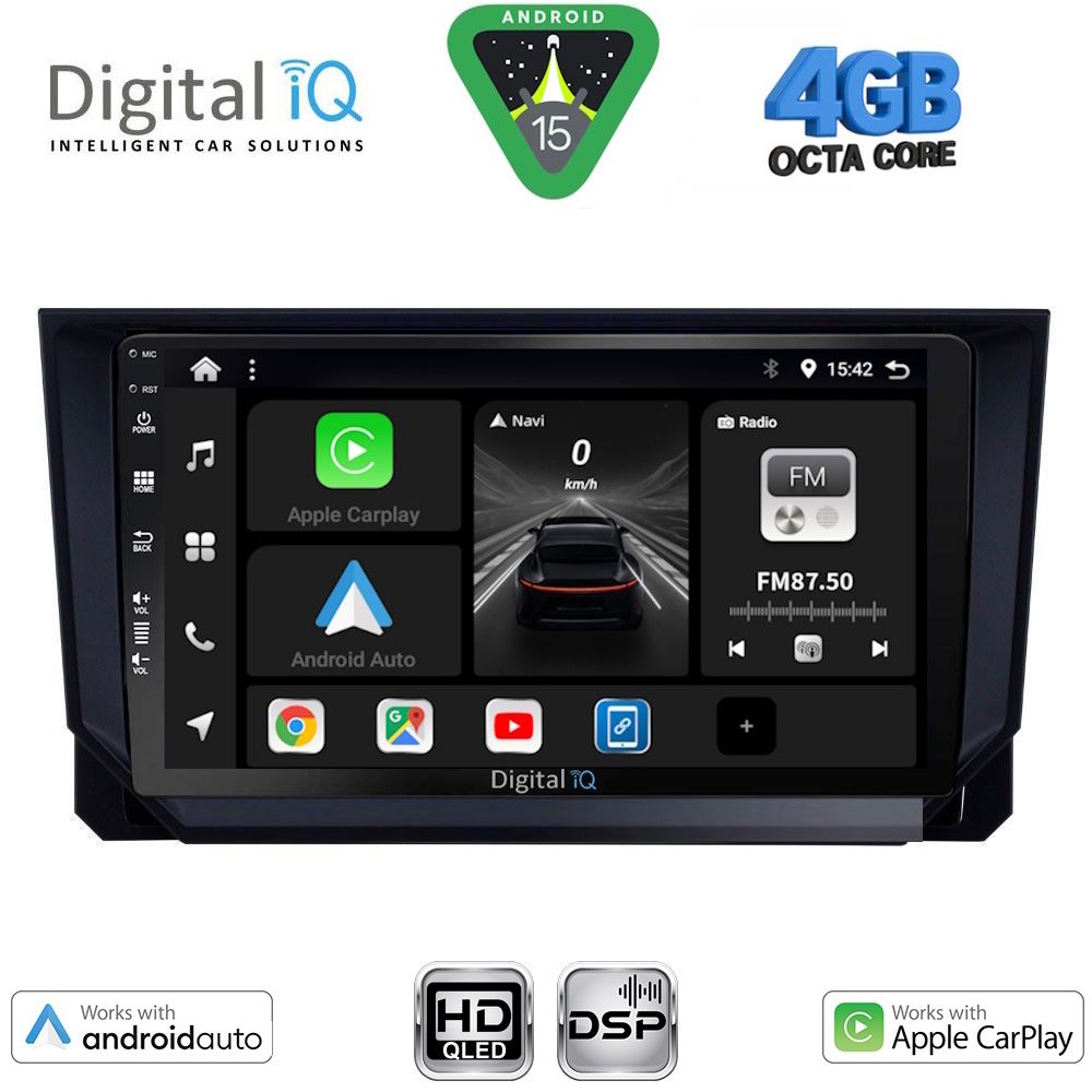 DIGITAL IQ BXF 16573_CPAA (9inc) MULTIMEDIA TABLET for SEAT ARONA - IBIZA mod. 2018-2026