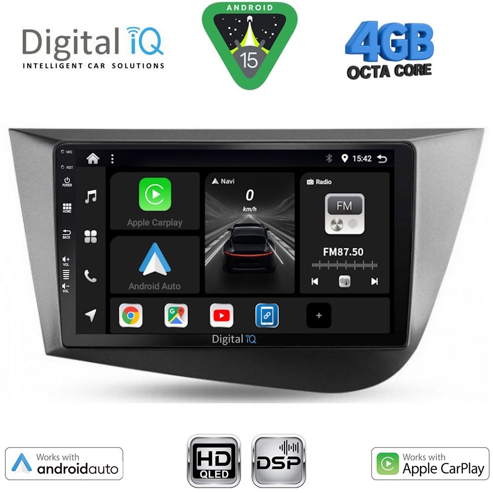 DIGITAL IQ BXF 16574_CPAA (9inc) MULTIMEDIA TABLET for SEAT LEON mod. 2005-2012
