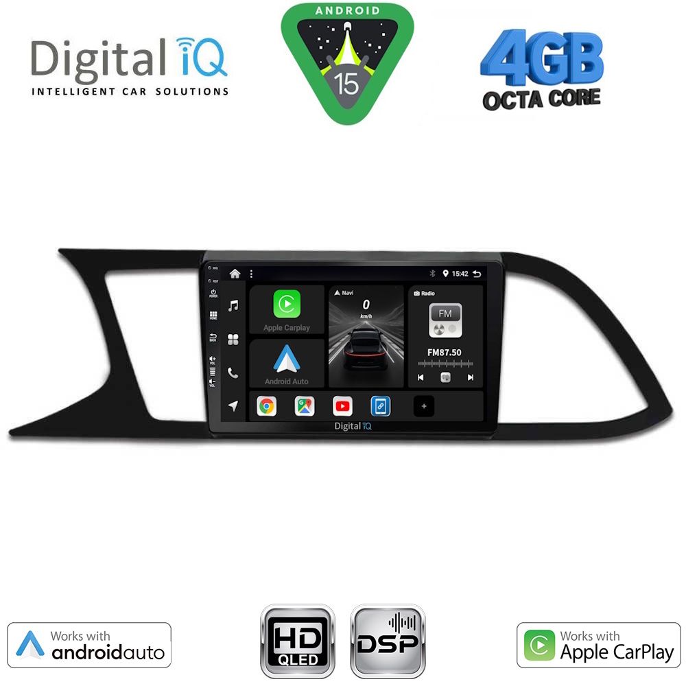DIGITAL IQ BXF 16575_CPAA (9inc) MULTIMEDIA TABLET for SEAT LEON mod. 2012-2021