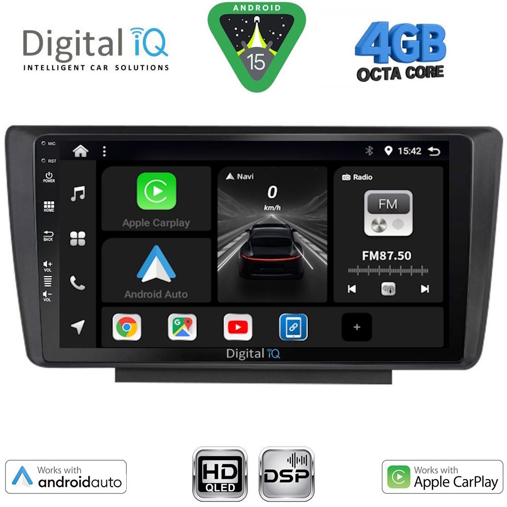 DIGITAL IQ BXF 16594_CPAA (9inc) MULTIMEDIA TABLET for SKODA OCTAVIA 5 mod. 2005-2012