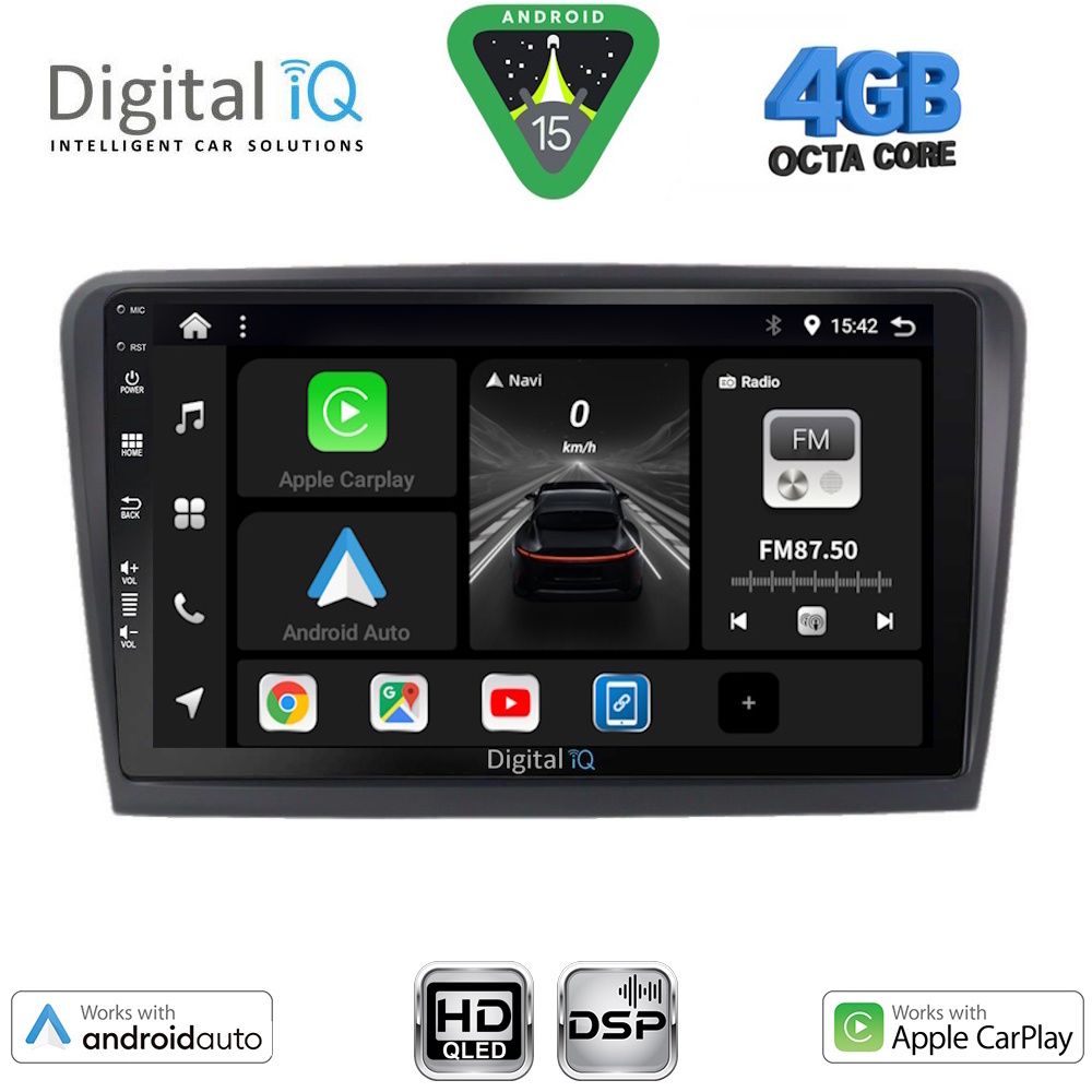 DIGITAL IQ BXF 16601_CPAA (9inc) MULTIMEDIA TABLET for SKODA RAPID  mod. 2012-2023