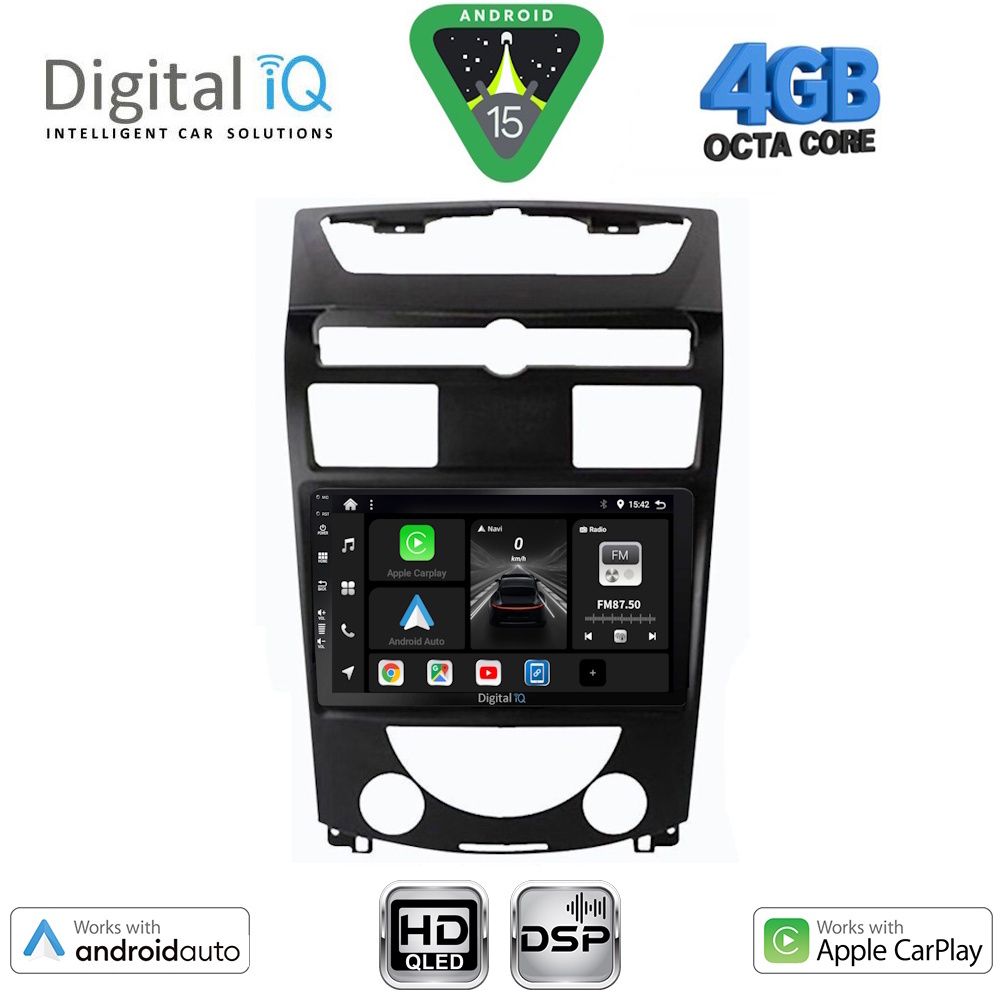 DIGITAL IQ BXF 16657_CPAA (10inc) MULTIMEDIA TABLET for SSANGYONG REXTON mod. 2006-2015