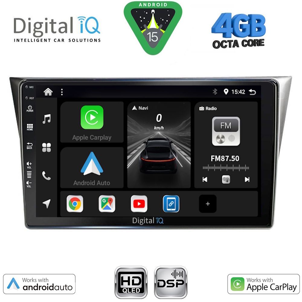 DIGITAL IQ BXF 16659_CPAA (9inc) MULTIMEDIA TABLET for SUBARU IMPREZA mod. 2002-2008