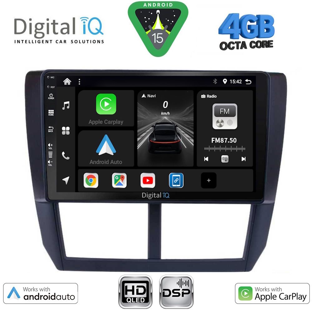 DIGITAL IQ BXF 16662_CPAA (9inc) MULTIMEDIA TABLET for SUBARU FORESTER - IMPREZA - XV mod. 2008-2013