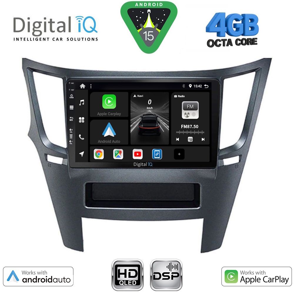 DIGITAL IQ BXF 16667_CPAA (9inc) MULTIMEDIA TABLET for SUBARU LEGACY - OUTBACK mod. 2009-2014
