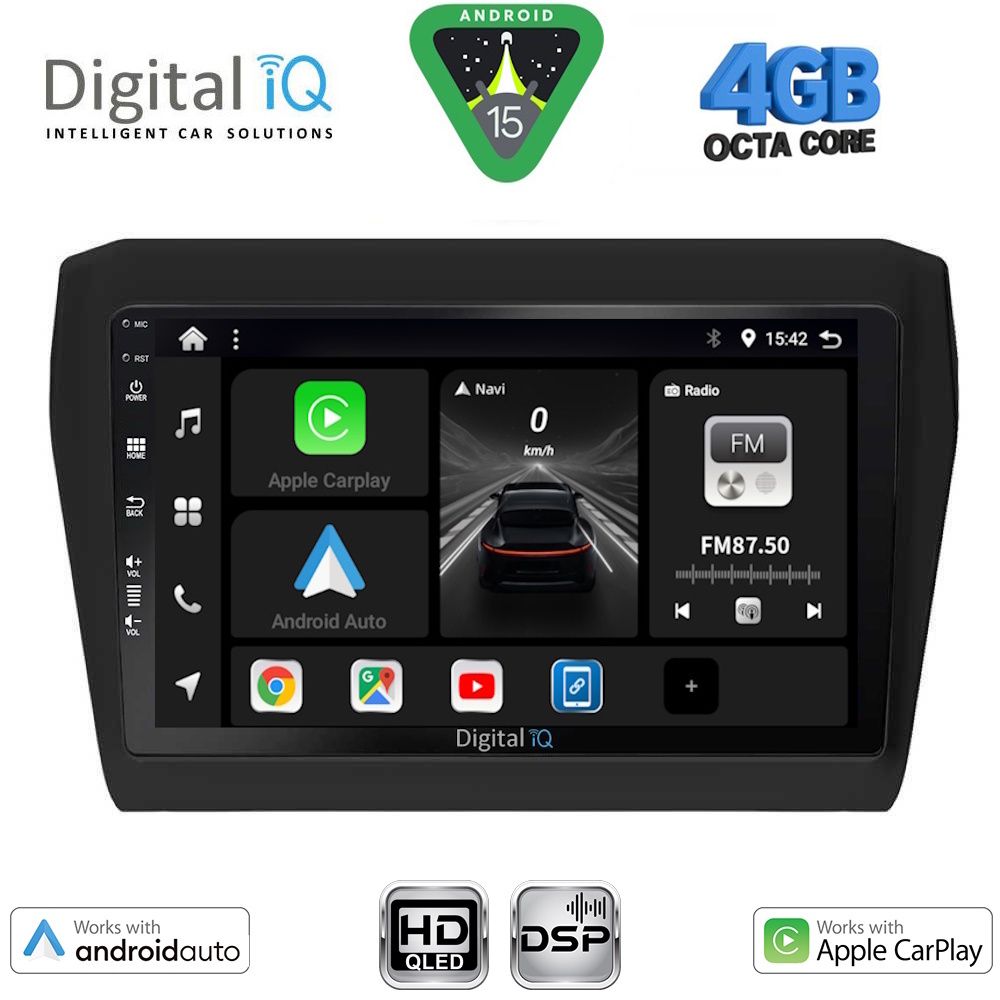 DIGITAL IQ BXF 16686_CPAA (9inc) MULTIMEDIA TABLET for SUZUKI SWIFT mod. 2017-2026
