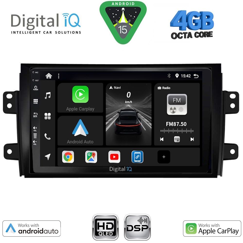 DIGITAL IQ BXF 16688_CPAA (9inc) MULTIMEDIA TABLET for FIAT SEDICI – SUZUKI SX4 mod. 2005-2013