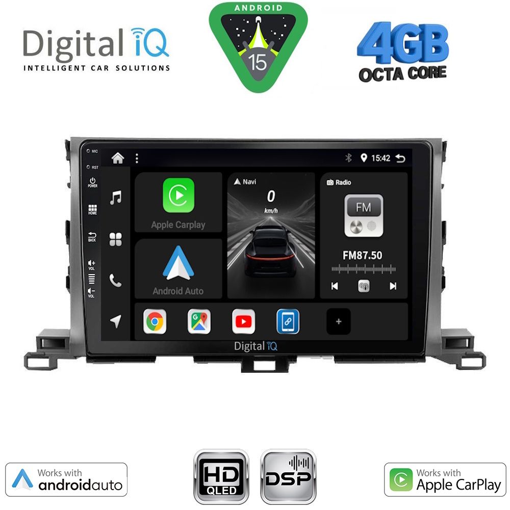 DIGITAL IQ BXF 16700_CPAA (10inc) MULTIMEDIA TABLET for TOYOTA HIGHLANDER mod. 2014-2019