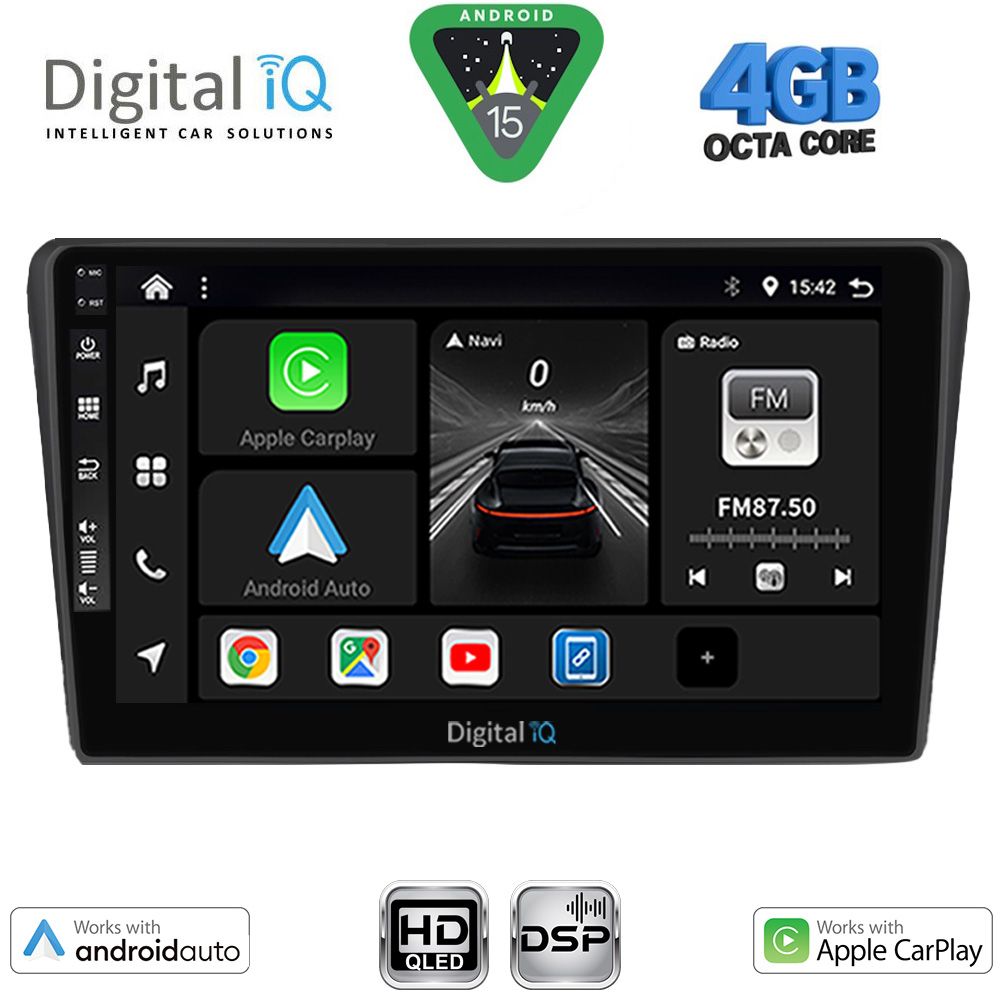 DIGITAL IQ BXF 16704BL_CPAA (9inc) MULTIMEDIA TABLET for TOYOTA AVENSIS (T25) mod. 2003-2009 (BLACK)