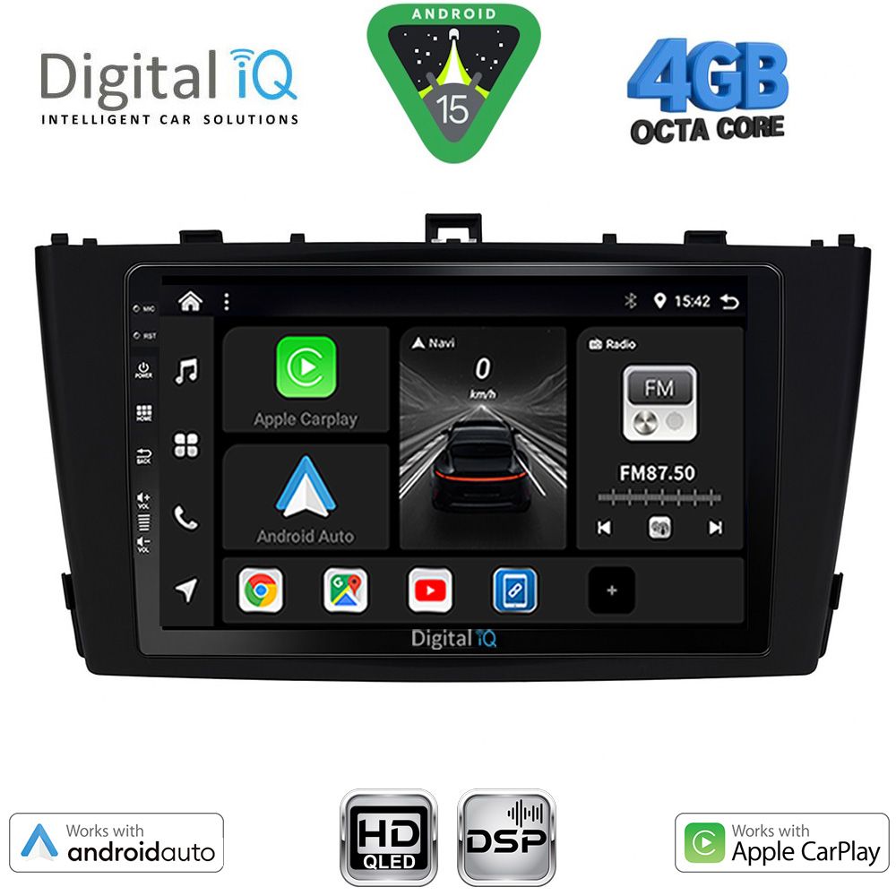 DIGITAL IQ BXF 16705BL_CPAA (9inc) MULTIMEDIA TABLET for TOYOTA AVENSIS (T27) mod. 2009-2015 (BLACK)