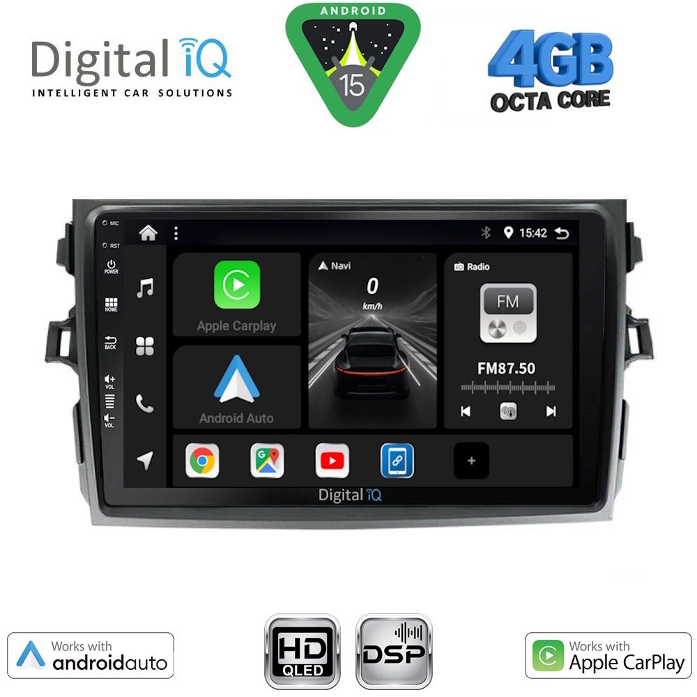 DIGITAL IQ BXF 16713_CPAA (9inc) MULTIMEDIA TABLET for TOYOTA COROLLA 4D mod. 2006-2012