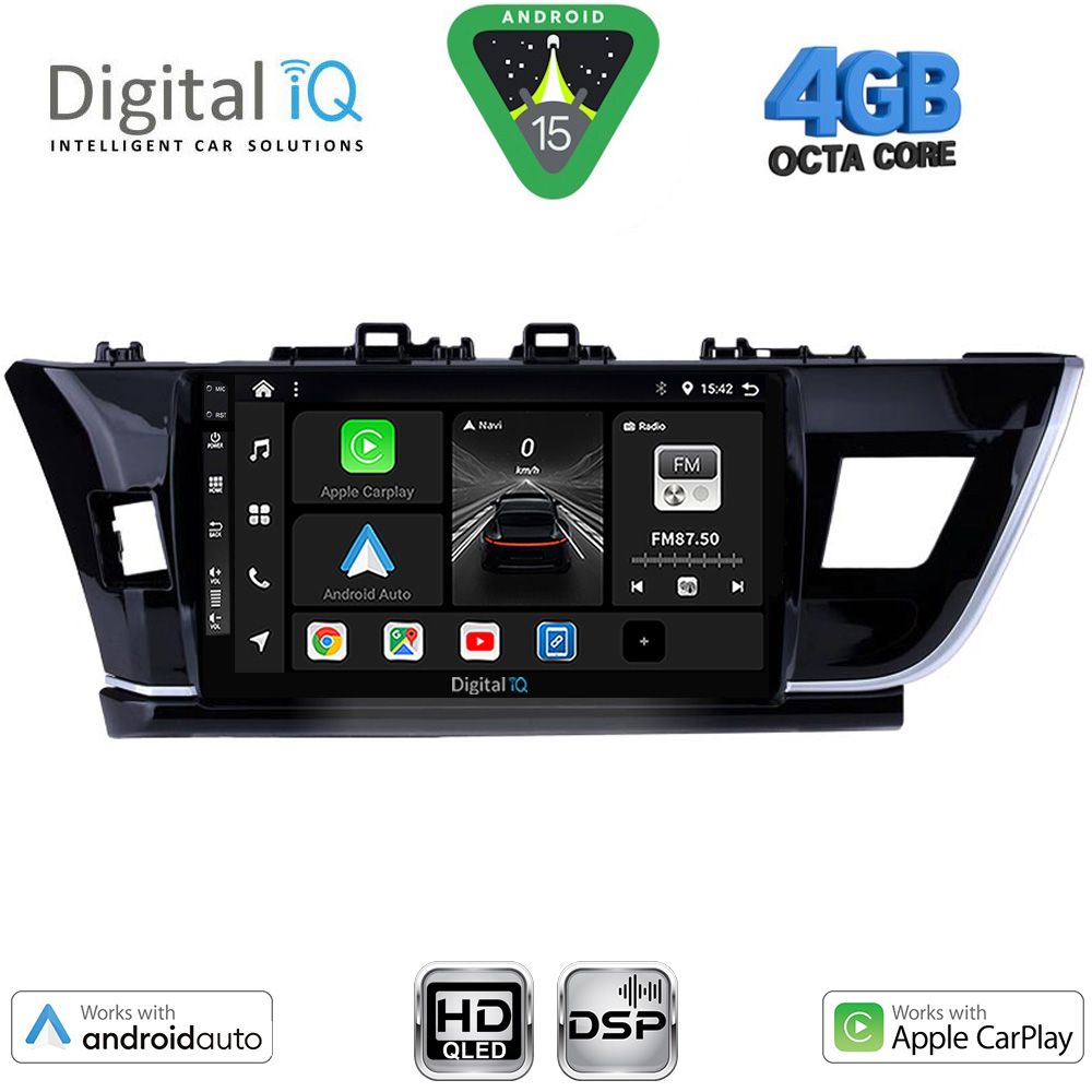DIGITAL IQ BXF 16714BIG_CPAA (10inc) MULTIMEDIA TABLET for TOYOTA COROLLA mod. 2013-2016