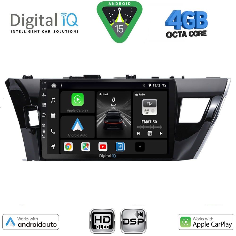DIGITAL IQ BXF 16714SM_CPAA (10inc) MULTIMEDIA TABLET for TOYOTA COROLLA mod. 2013-2016