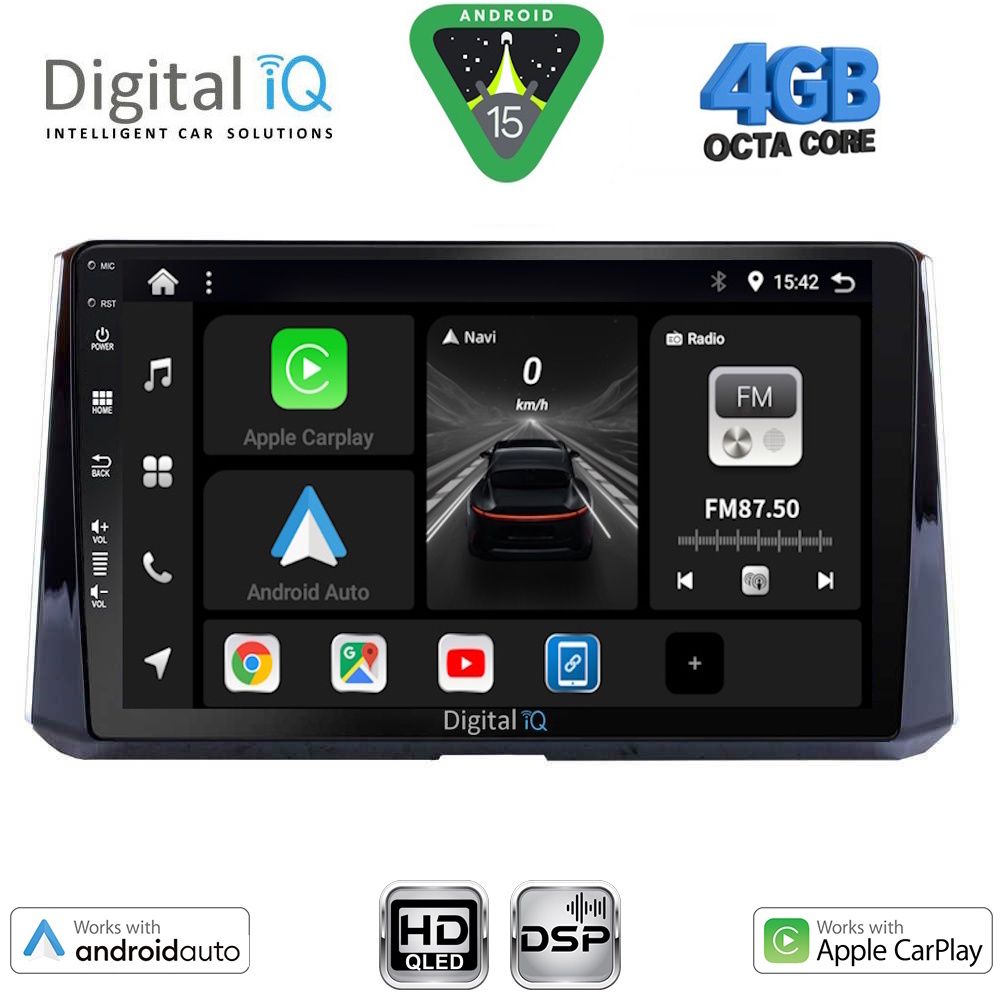 DIGITAL IQ BXF 16716_CPAA (10inc) MULTIMEDIA TABLET for TOYOTA COROLLA mod. 2019-2026