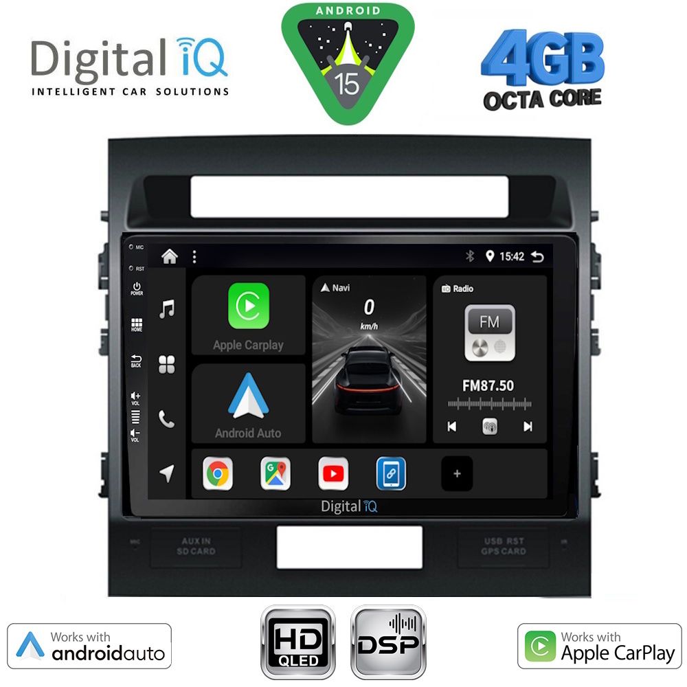 DIGITAL IQ BXF 16724_CPAA (10inc) MULTIMEDIA TABLET for TOYOTA LANDCRUISER mod. 2008-2015