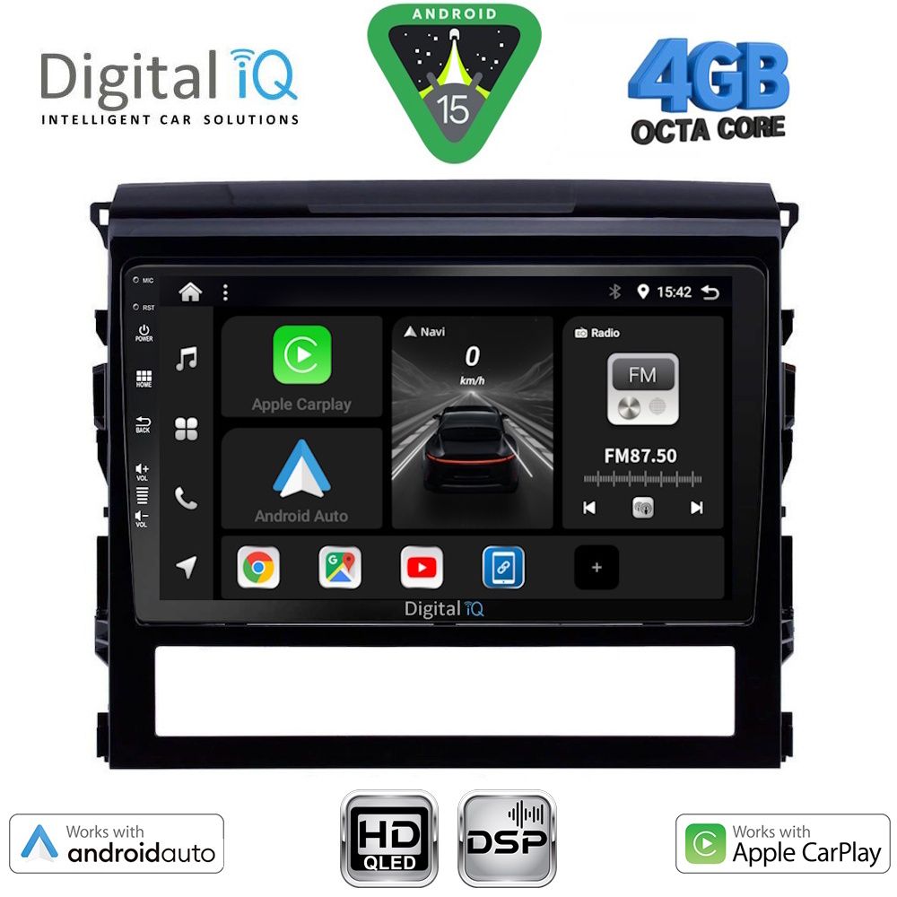 DIGITAL IQ BXF 16725_CPAA (9inc) MULTIMEDIA TABLET for TOYOTA LANDCRUISER mod. 2016-2019
