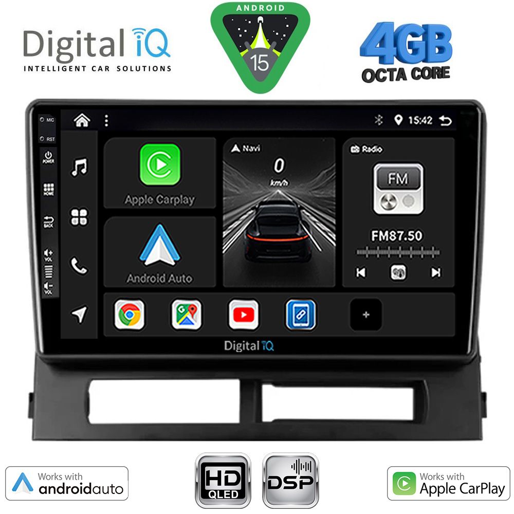 DIGITAL IQ BXF 16728DASH_CPAA (9inc) MULTIMEDIA TABLET for TOYOTA PRIUS mod. 2003-2009 (Supports Original Clima-HYBRID)