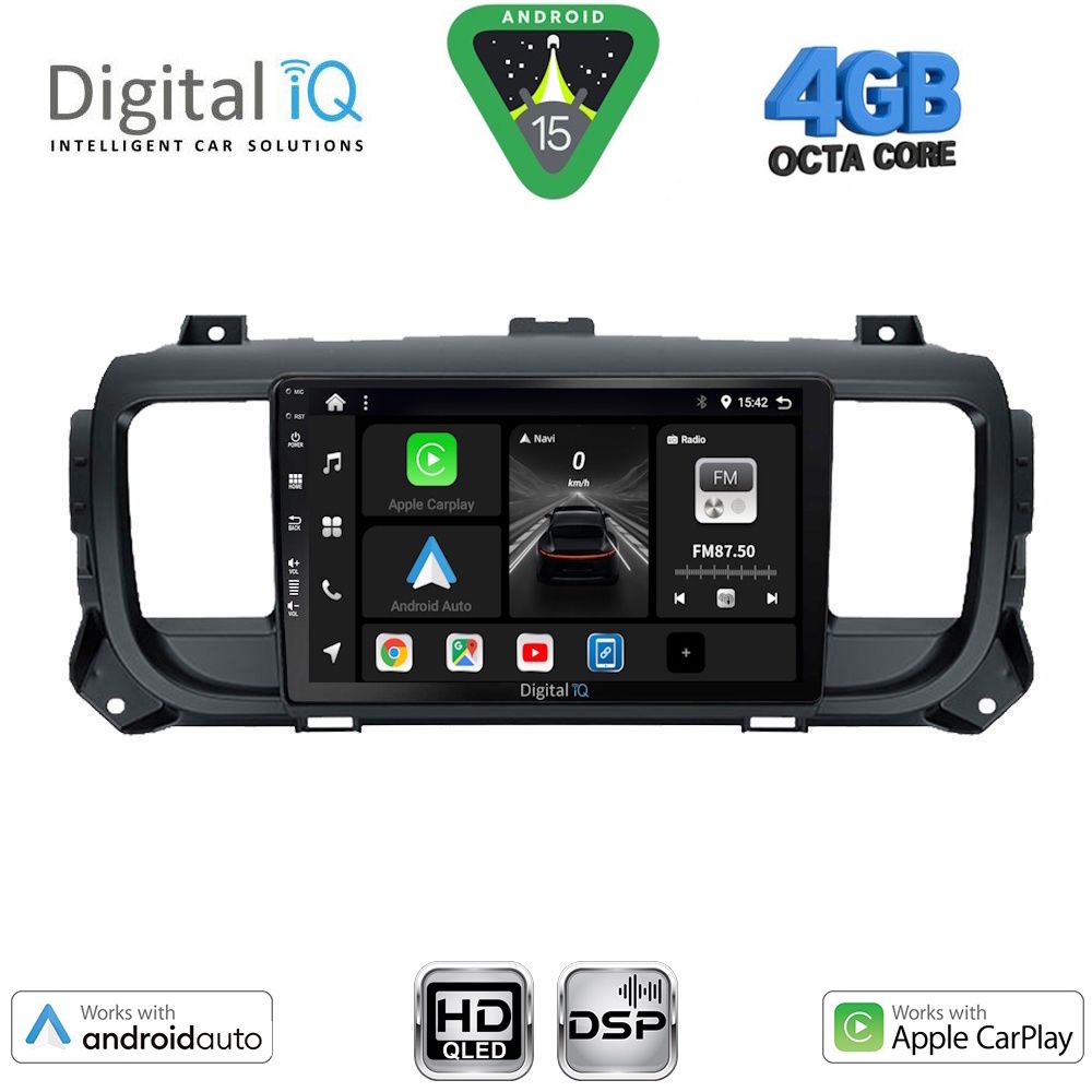 DIGITAL IQ BXF 16729_CPAA (9inc) MULTIMEDIA TABLET for CITROEN JUMPY-SPACETOURER – PEUGEOT EXPERT-TRAVELLER – TOYOTA PROACE mod. 2016-2026