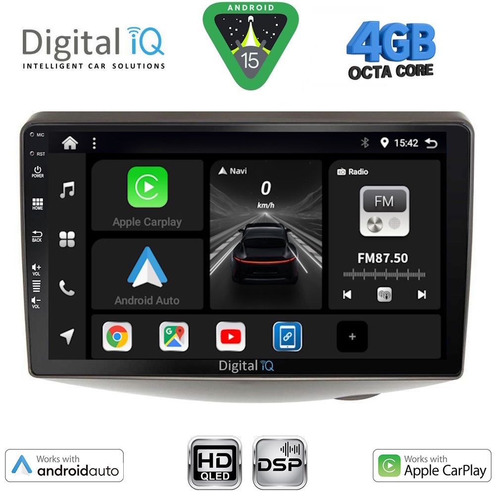 DIGITAL IQ BXF 16735_CPAA (9inc) MULTIMEDIA TABLET for TOYOTA YARIS mod. 1999-2006