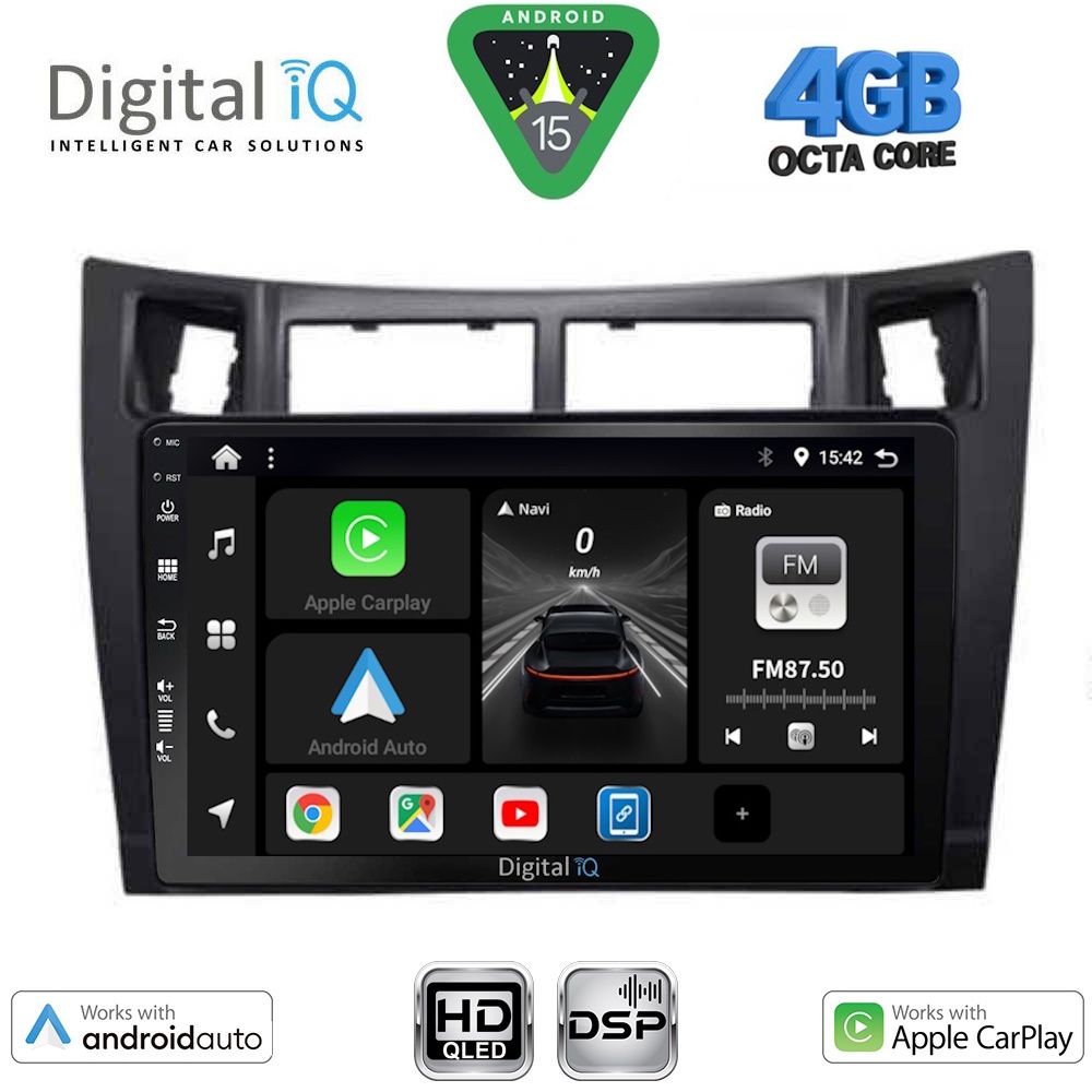 DIGITAL IQ BXF 16736BL_CPAA (9inc) MULTIMEDIA TABLET for TOYOTA YARIS mod. 2006-2011 (BLACK)
