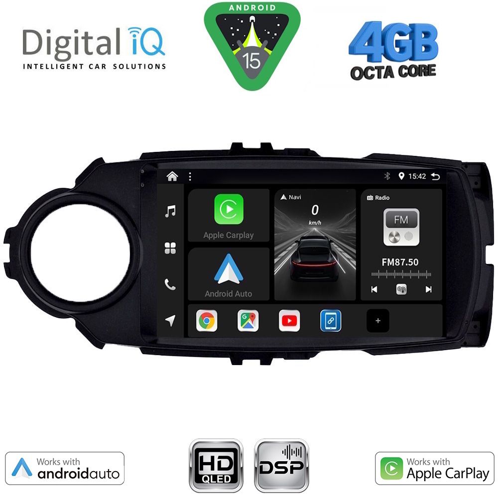 DIGITAL IQ BXF 16737FL_CPAA (9inc) MULTIMEDIA TABLET for TOYOTA YARIS mod. 2015-2020