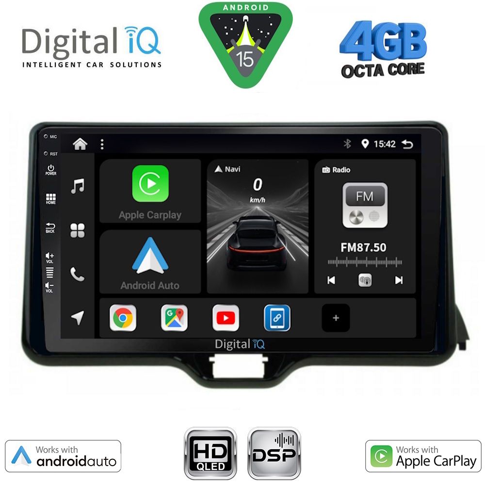 DIGITAL IQ BXF 16738_CPAA (10inc) MULTIMEDIA TABLET for TOYOTA YARIS mod. 2020-2026 - MAZDA 2 mod. 2023-2026