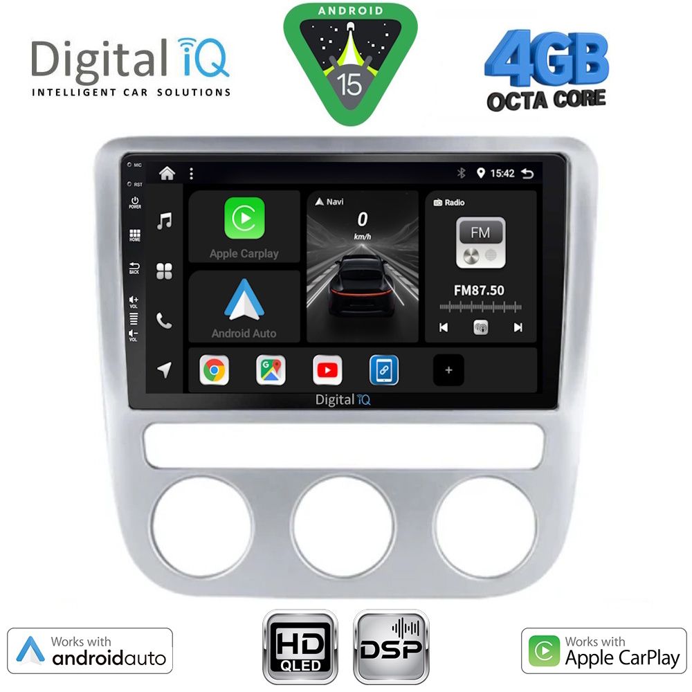 DIGITAL IQ BXF 16752_CPAA CLIMA (9inc) MULTIMEDIA TABLET for VW EOS mod. 2006-2016 - SCIROCCO mod. 2008-2010