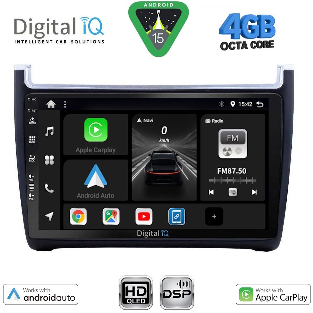 DIGITAL IQ BXF 16757_CPAA (9inc) MULTIMEDIA TABLET for VW POLO mod. 2014-2017