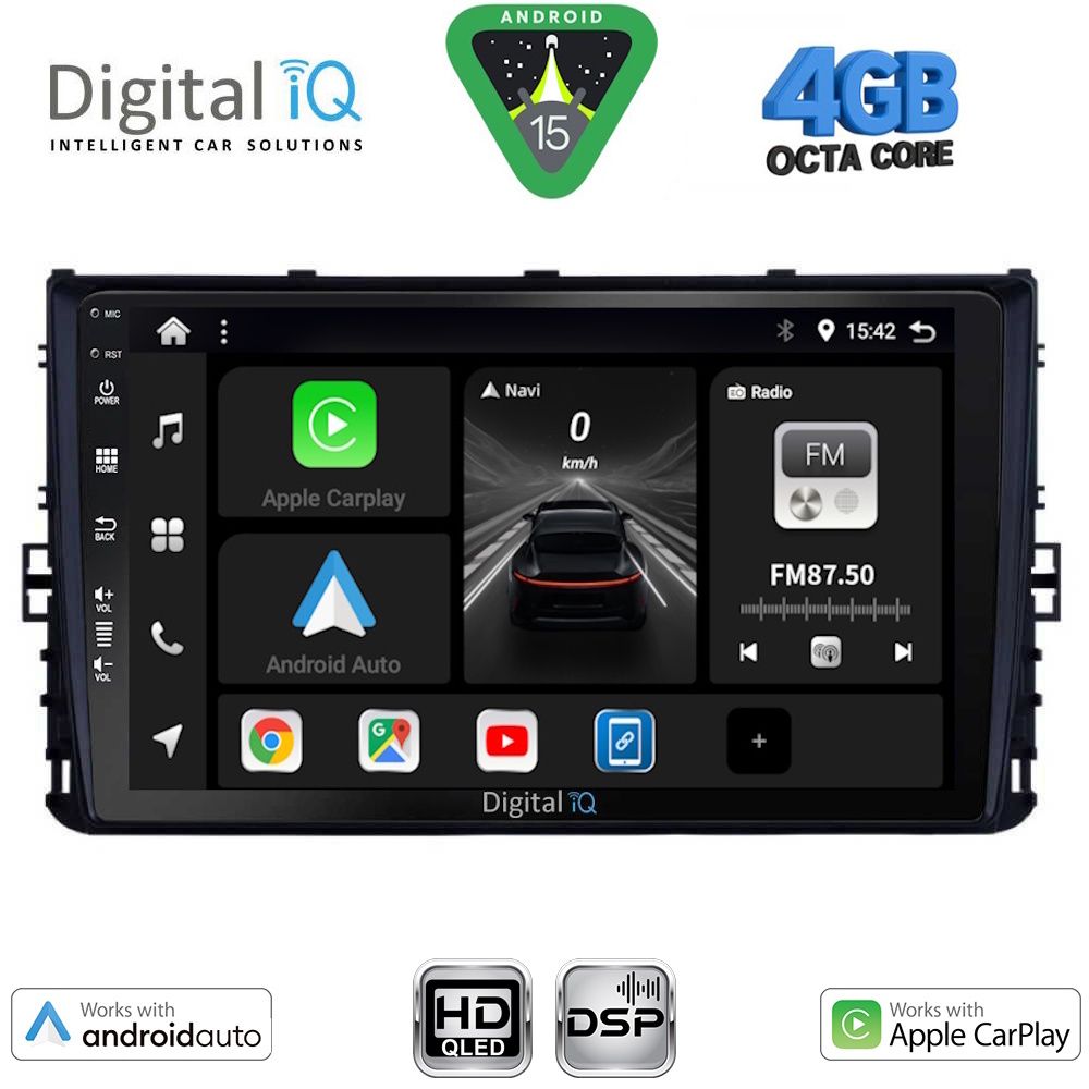 DIGITAL IQ BXF 16758_CPAA (9inc) MULTIMEDIA TABLET for VW POLO – TROC – TCROSS - TAIGO mod. 2017-2026