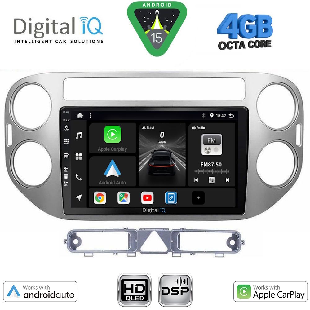 DIGITAL IQ BXF 16759GR_CPAA (9inc) MULTIMEDIA TABLET for VW TIGUAN mod. 2004-2011 (GREY)