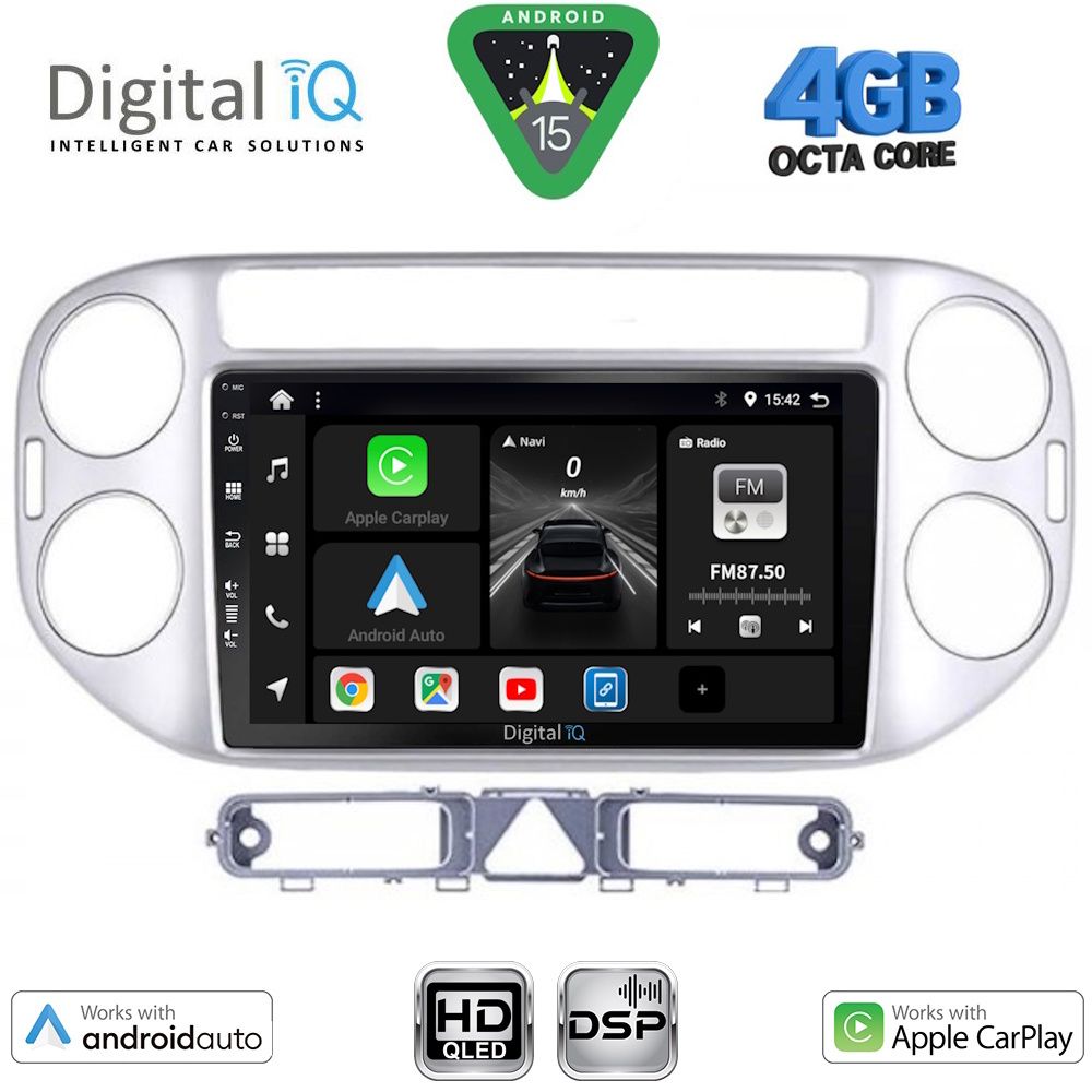 DIGITAL IQ BXF 16759SL_CPAA (9inc) MULTIMEDIA TABLET for VW TIGUAN mod. 2004-2011 (SILVER)