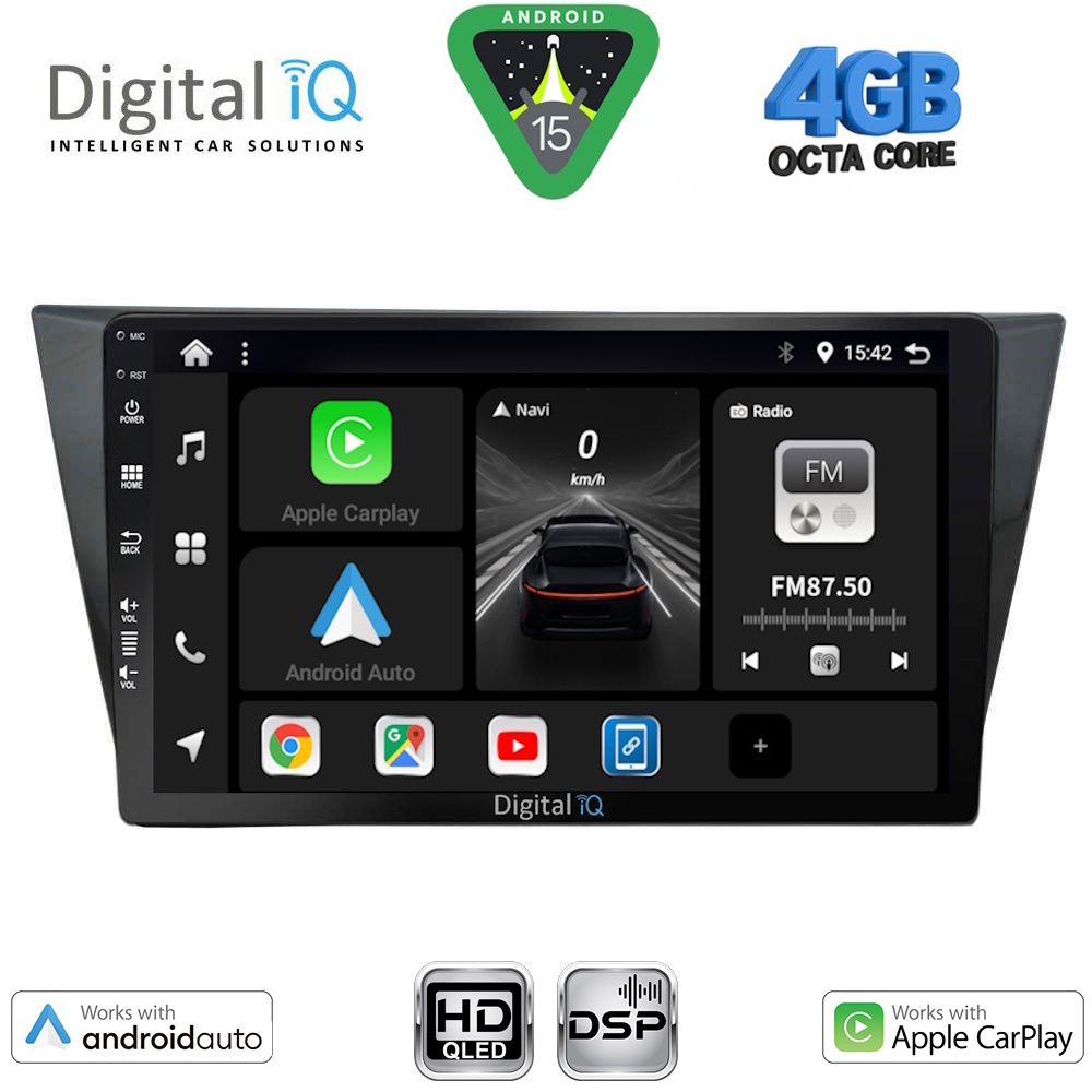 DIGITAL IQ BXF 16761_CPAA (10inc) MULTIMEDIA TABLET for VW TIGUAN mod. 2016-2024
