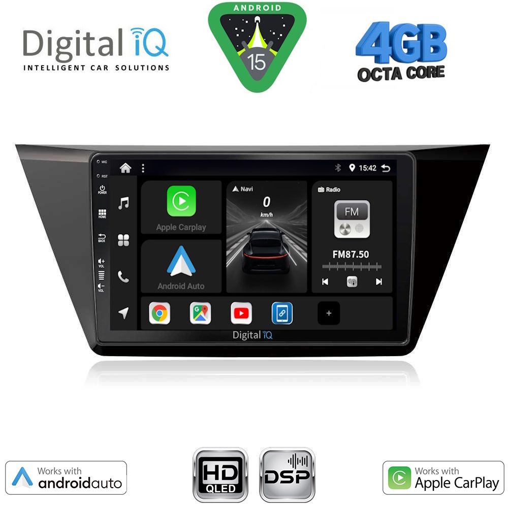 DIGITAL IQ BXF 16769_CPAA (10inc) MULTIMEDIA TABLET for VW TOURAN mod. 2016-2026