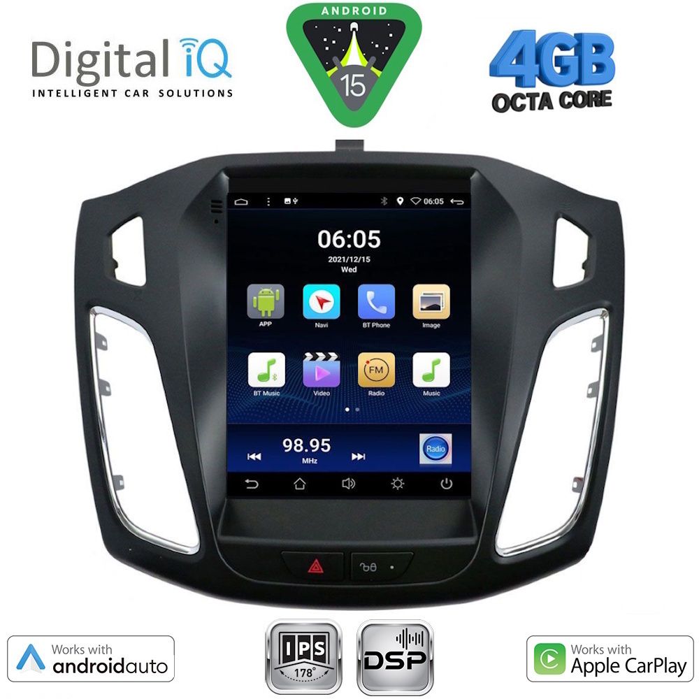 DIGITAL IQ BXF 6855_CPAA TESLA STYLE for FORD FOCUS mod. 2011-2017