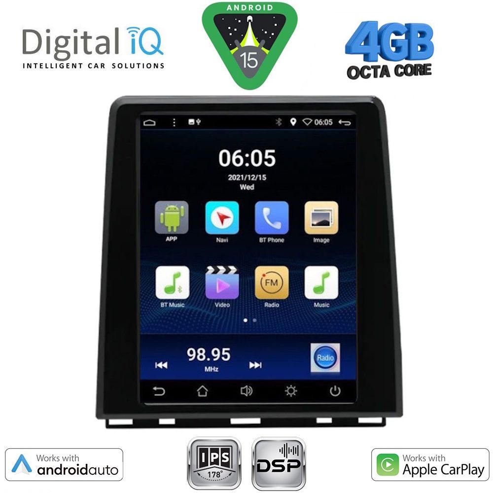 DIGITAL IQ BXF 6948_CPAA (HIGH VERSION) TESLA STYLE for RENAULT CLIO 5 mod. 2019-2026