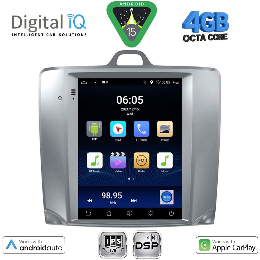 DIGITAL IQ BXF 6956_CPAA TESLA STYLE for FORD FOCUS mod. 2004-2011