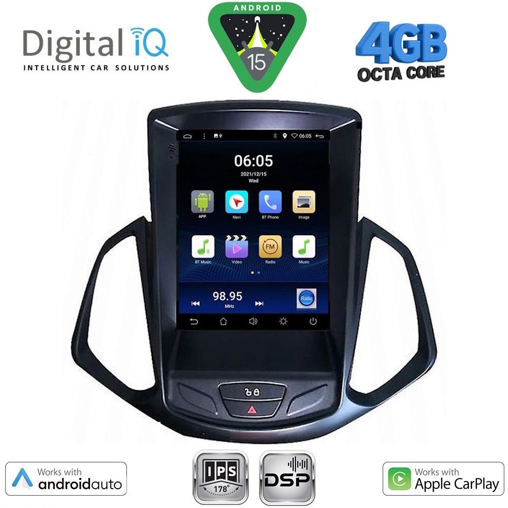 DIGITAL IQ BXF 6966_CPAA TESLA STYLE for FORD ECOSPORT mod. 2012-2018