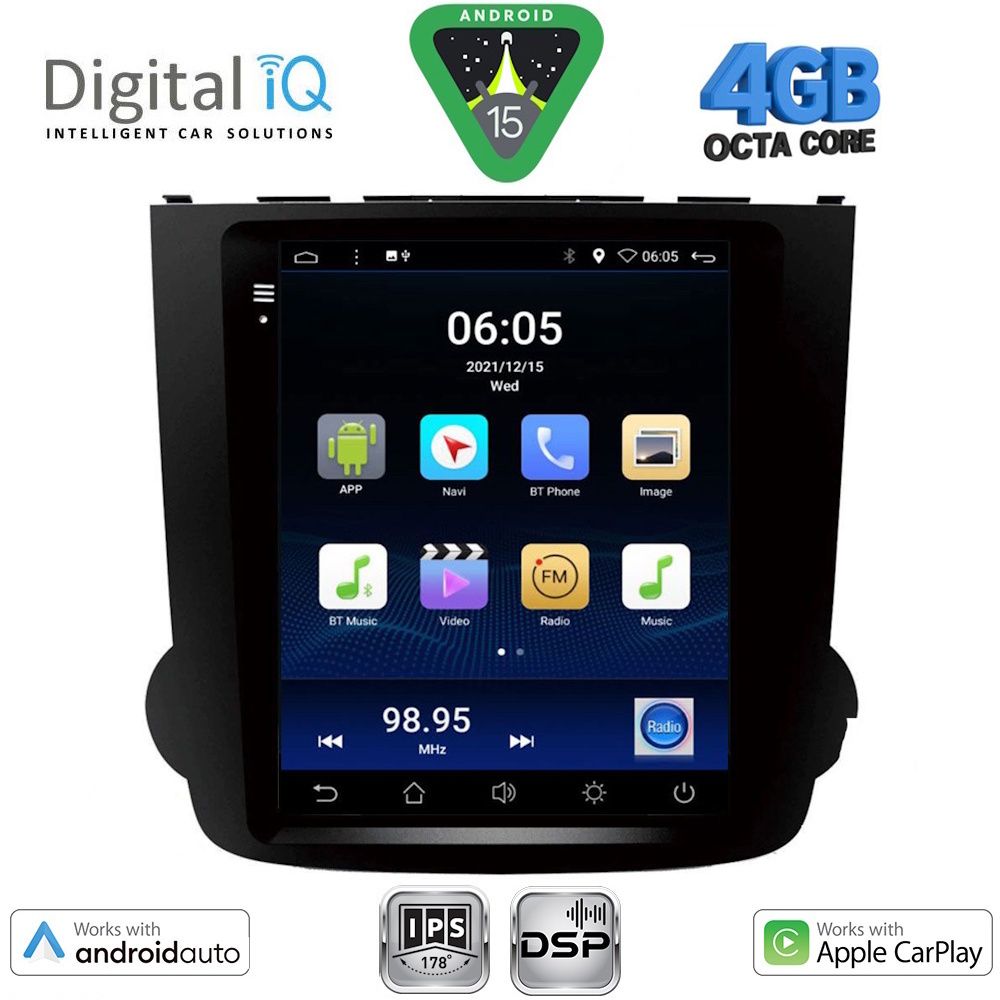 DIGITAL IQ BXF 6977_CPAA TESLA STYLE for HONDA CRV mod. 2007-2012